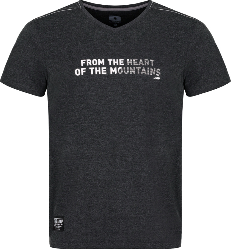 Pánské bavlněné triko LOAP Alpron černé Velikost: M