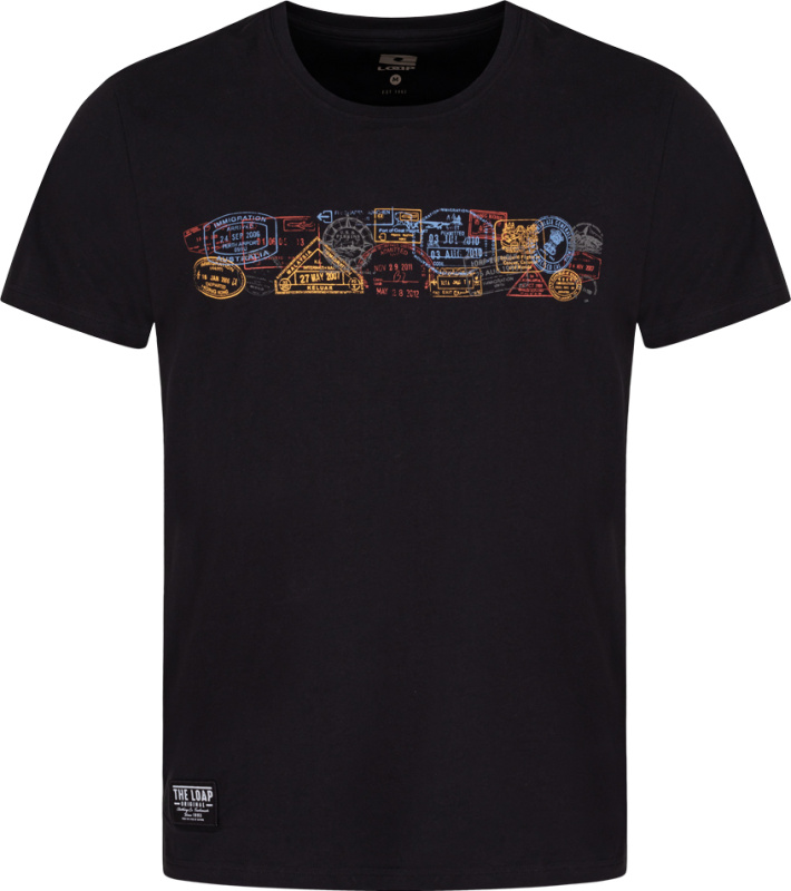 Pánské bavlněné triko LOAP Bolton černá Velikost: S