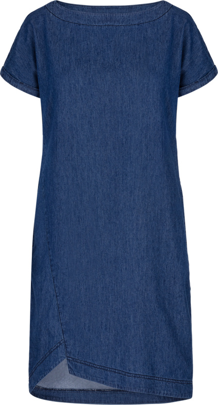 Dámské bavlněné šaty LOAP DivinissTmavě modrá Velikost: XS