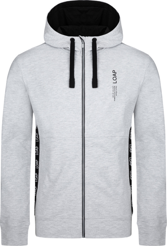 Pánská bavlněná mikina LOAP Ewolucion šedá Velikost: S
