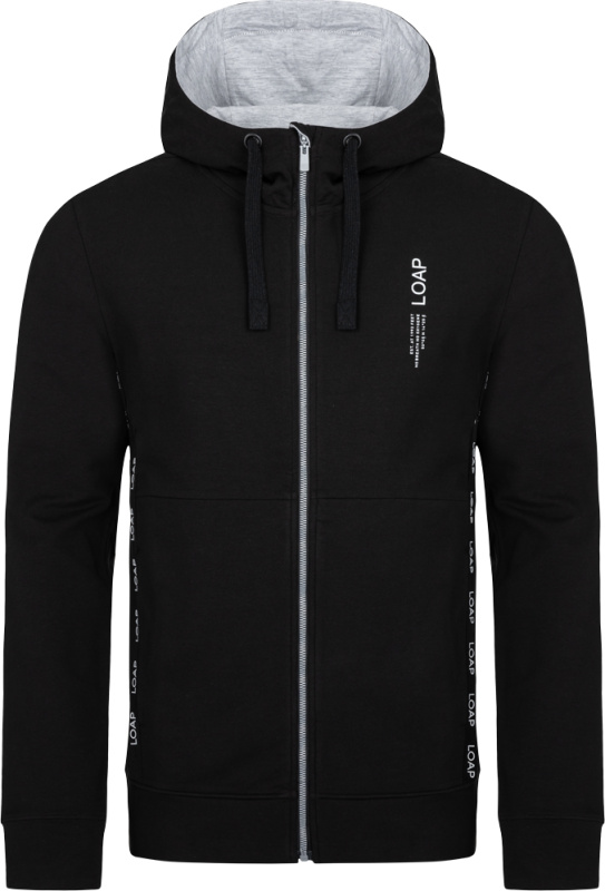 Pánská bavlněná mikina LOAP Ewolucion černá Velikost: S
