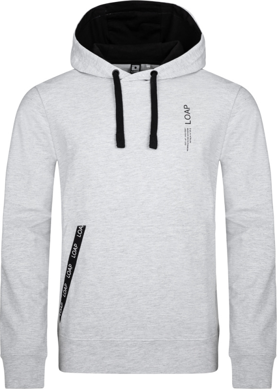 Pánská bavlněná mikina LOAP Ewonul šedá Velikost: S