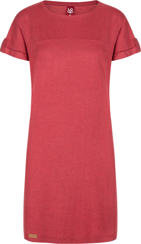 Dámské letní šaty LOAP Nebraska Červená Velikost: XS
