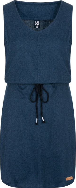 Dámské šaty LOAP Necla Tmavě modrá Velikost: XS