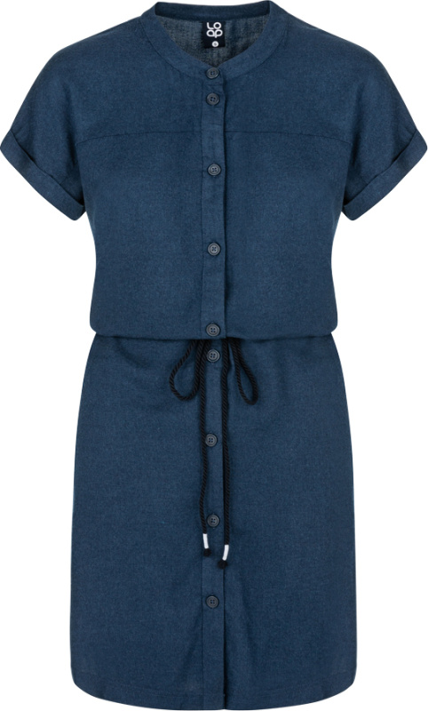 Dámské letní šaty LOAP Nella Tmavě modrá Velikost: M