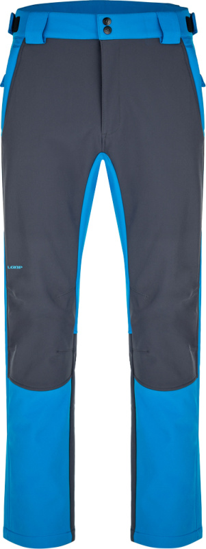 Pánské softshellové kalhoty LOAP Lupic tmavě šedá/modrá Velikost: S