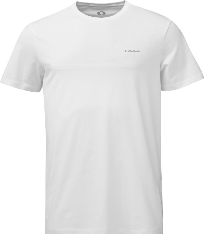Pánské bavlněné tričko LOAP Alos bílé Velikost: L