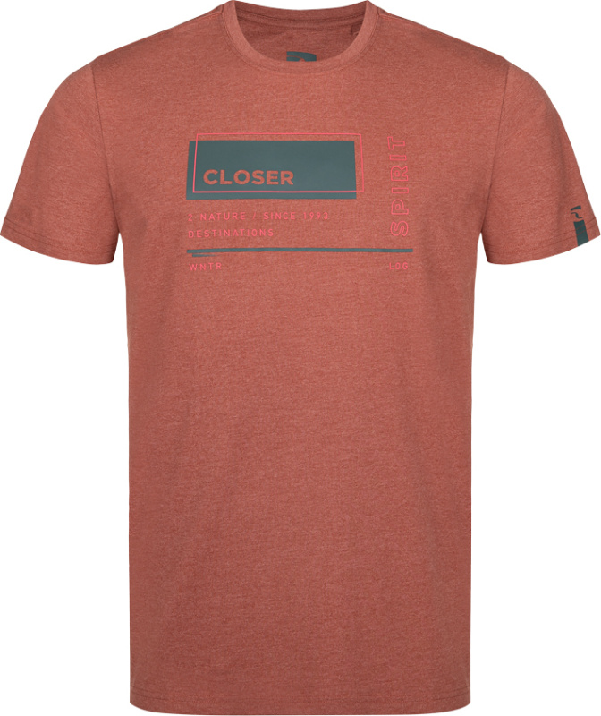 Pánské triko LOAP Bomel hnědé Velikost: S