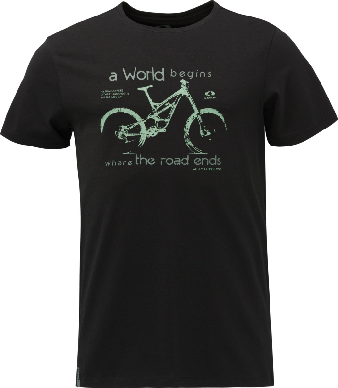 Pánské bavlněné tričko LOAP Alpeg černé Velikost: M