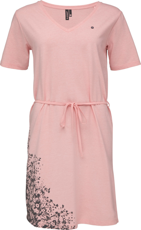 Dámské bavlněné šaty LOAP Aurora růžové Velikost: XS