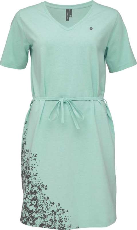 Dámské bavlněné šaty LOAP Aurora zelené Velikost: L