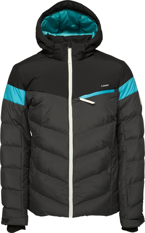 Pánská lyžařská bunda LOAP Oridor Tmavě šedá/Modrá Velikost: XL
