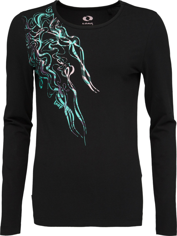 Dámské bavlněné tričko LOAP Abmora černé Velikost: S