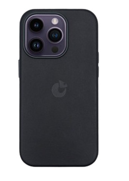 COVEREON LEATHER kožený MagSafe kryt pro iPhone 13 PRO - Černá