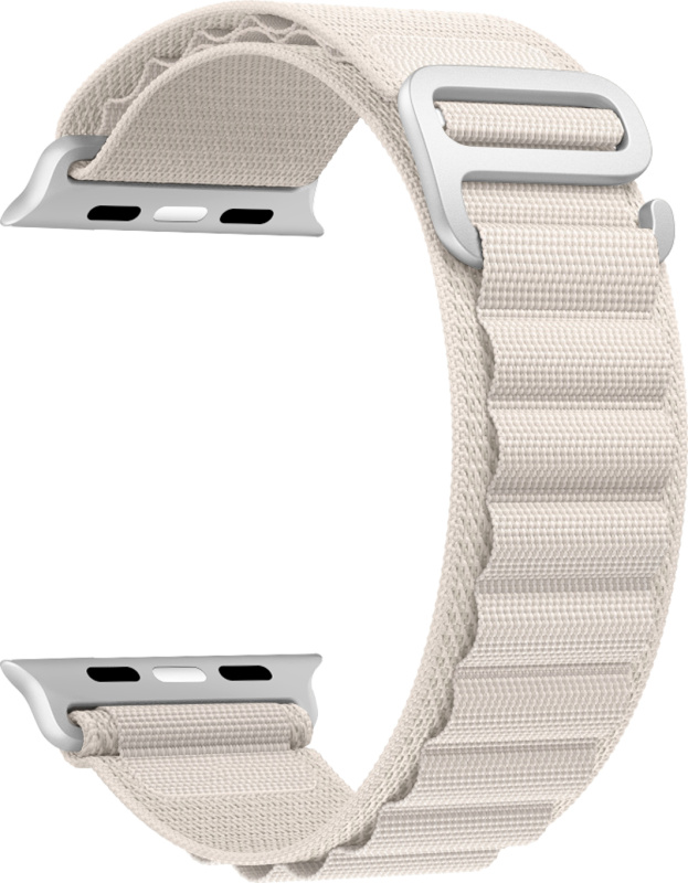 Nylonový řemínek se sponou pro Apple Watch 38/40/41/42(S10)mm Barva náramku: Béžová