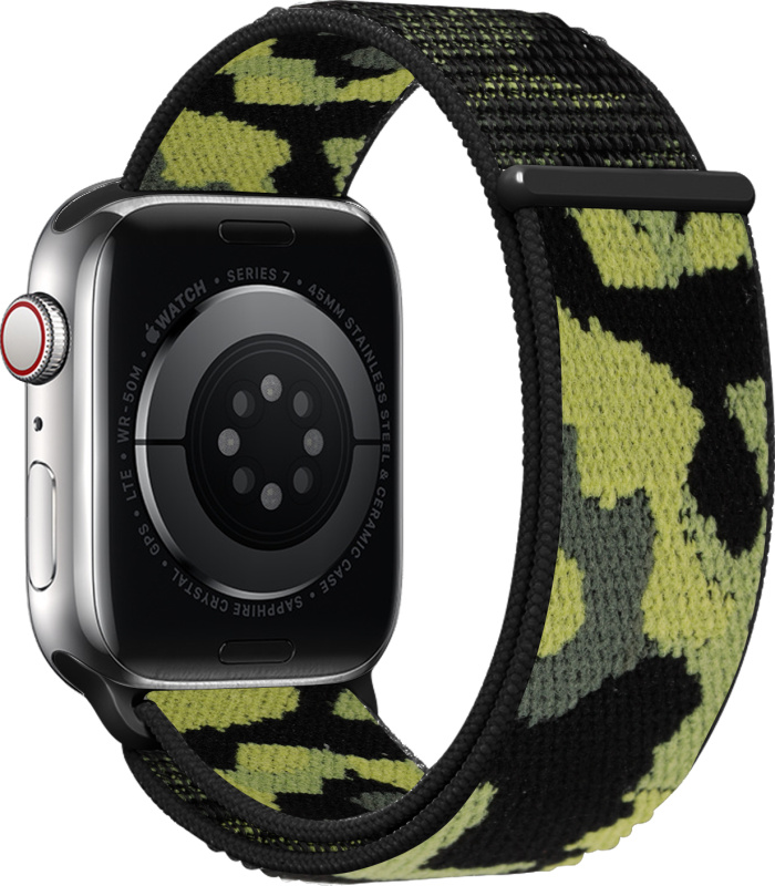 Nylonový řemínek kamufláž pro Apple Watch 42/44/45/46/49mm Barevná varianta: Žlutá kamufláž