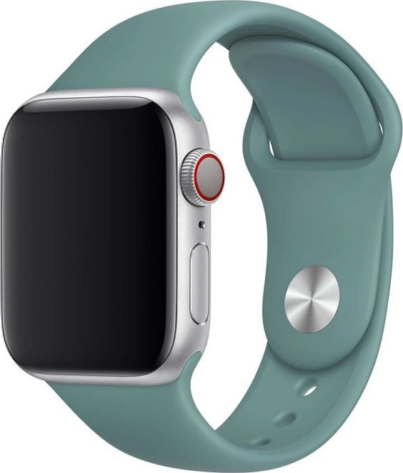 Apple Watch řemínek jednobarevný 38/40/41mm a 42/44/45/46/49mm Barva: Šalvějově zelená, Pro Apple Watch velikost: 38/40/41mm, Velikost náramku: S (Obvod ruky 16,5 až 20,5cm)