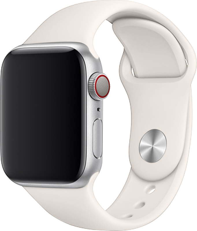Apple Watch řemínek jednobarevný 38/40/41mm a 42/44/45/46/49mm Barva: slonová kost, Pro Apple Watch velikost: 42/44/45/46/49mm, Velikost náramku: S (Obvod ruky 16,5 až 20,5cm)