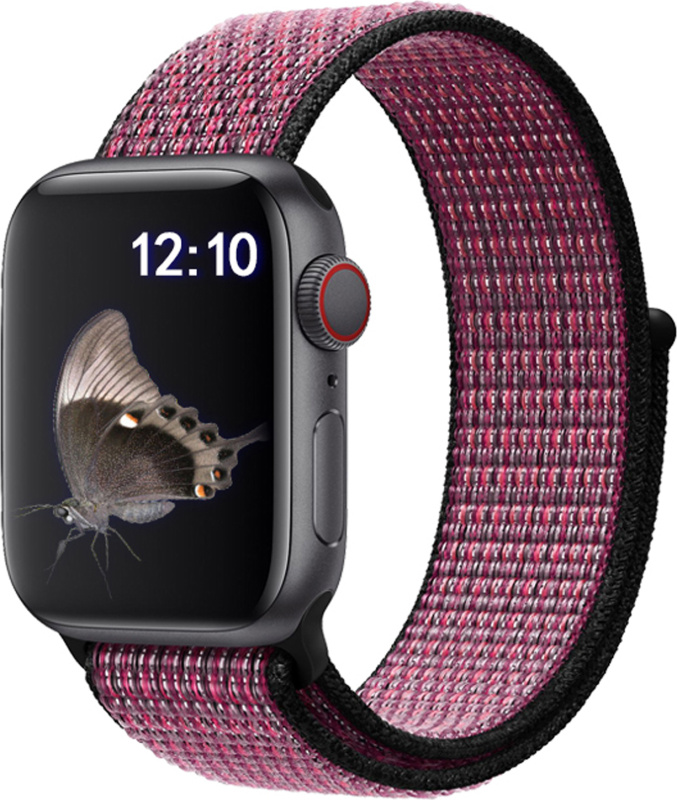 Nylonový řemínek pro Apple Watch 38/40/41/42(S10)mm Barevná varianta: Růžovo-Černá