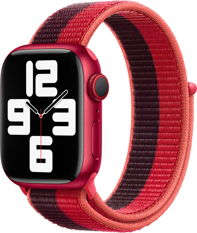 Nylonový řemínek pro Apple Watch 38/40/41/42(S10)mm Barevná varianta: Červeno-Černá