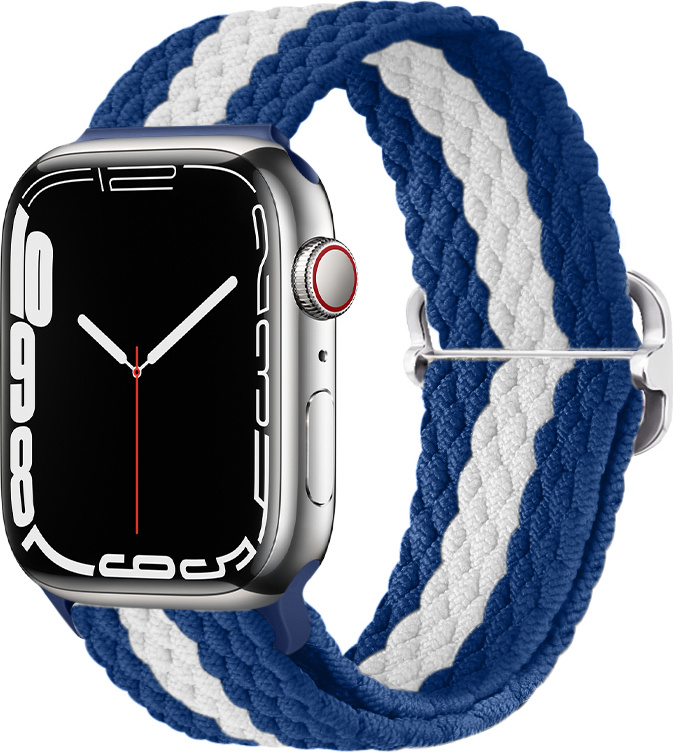 Pletený řemínek se sponou pro Apple Watch 38/40/41/42(S10)mm Barevná varianta: Modro-bílý