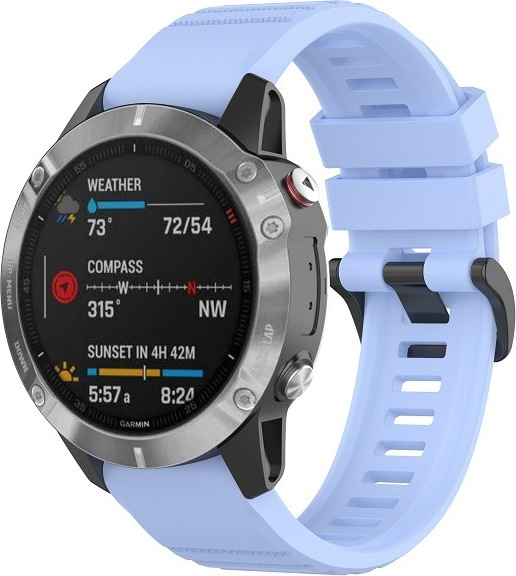 QuickFit silikonový řemínek s přezkou 26mm Barevná varianta: Modro-šedý