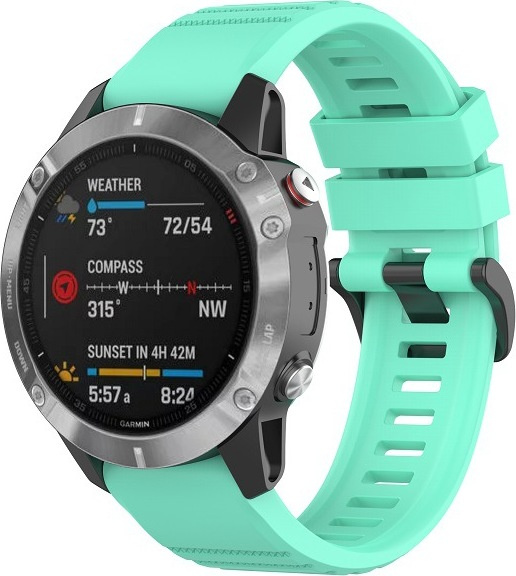 QuickFit silikonový řemínek s přezkou 26mm Barevná varianta: Tyrkysový