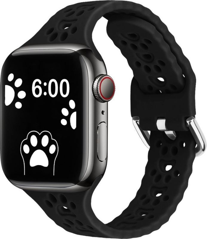 Mi-band Řemínek s pacičkami a přezkovým zapínáním pro Apple Watch 38/40/41/42(S10)mm Barevná varianta: Černý