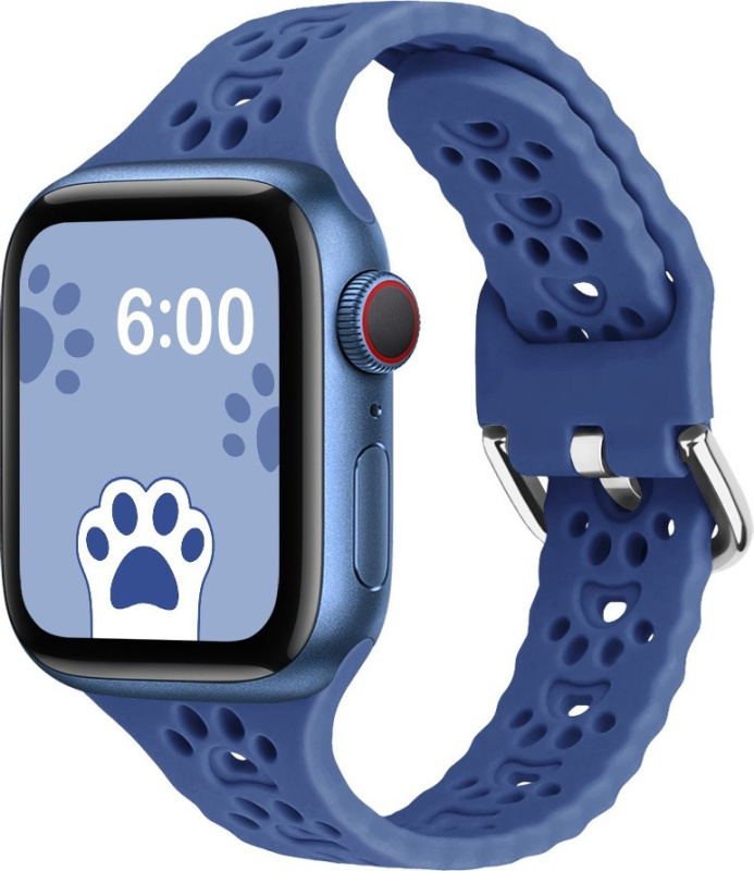 Mi-band Řemínek s pacičkami a přezkovým zapínáním pro Apple Watch 38/40/41/42(S10)mm Barevná varianta: Modrý