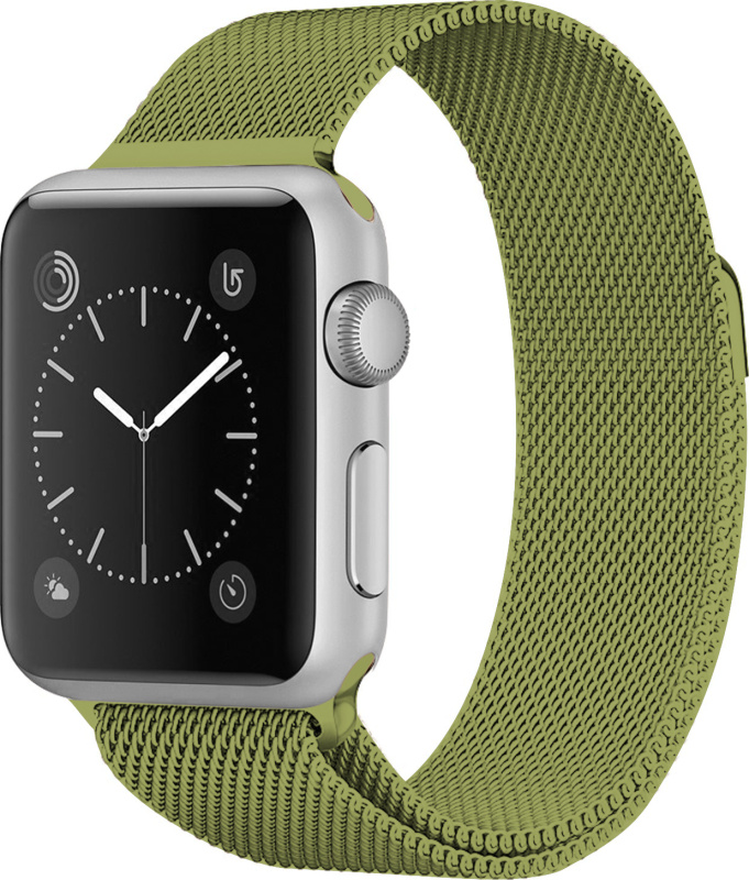 Milánský tah magnetický pro Apple Watch 42/44/45/46/49mm Barevná varianta: Zelená