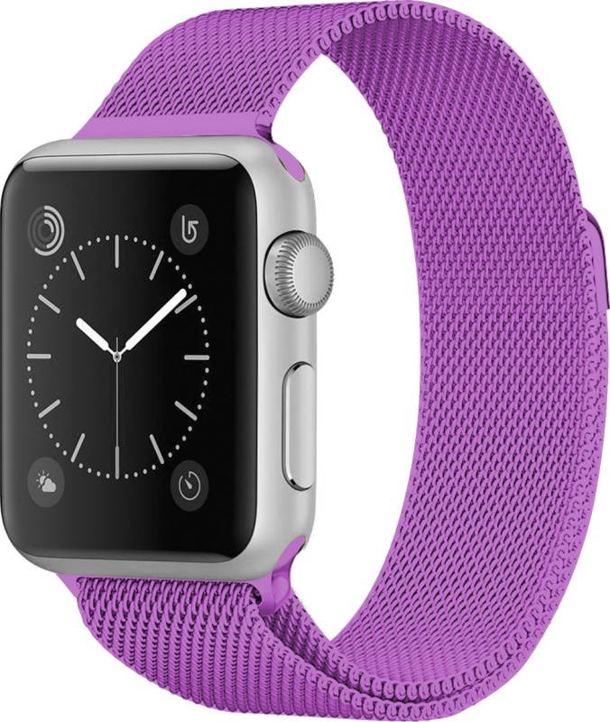Milánský tah magnetický pro Apple Watch 42/44/45/46/49mm Barevná varianta: Fialová