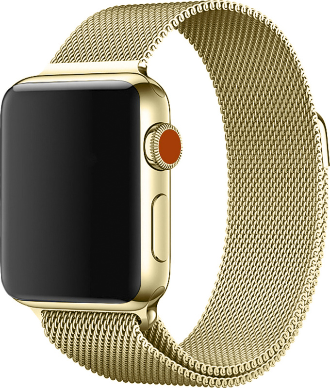 Milánský tah magnetický pro Apple Watch 42/44/45/46/49mm Barevná varianta: Zlatá