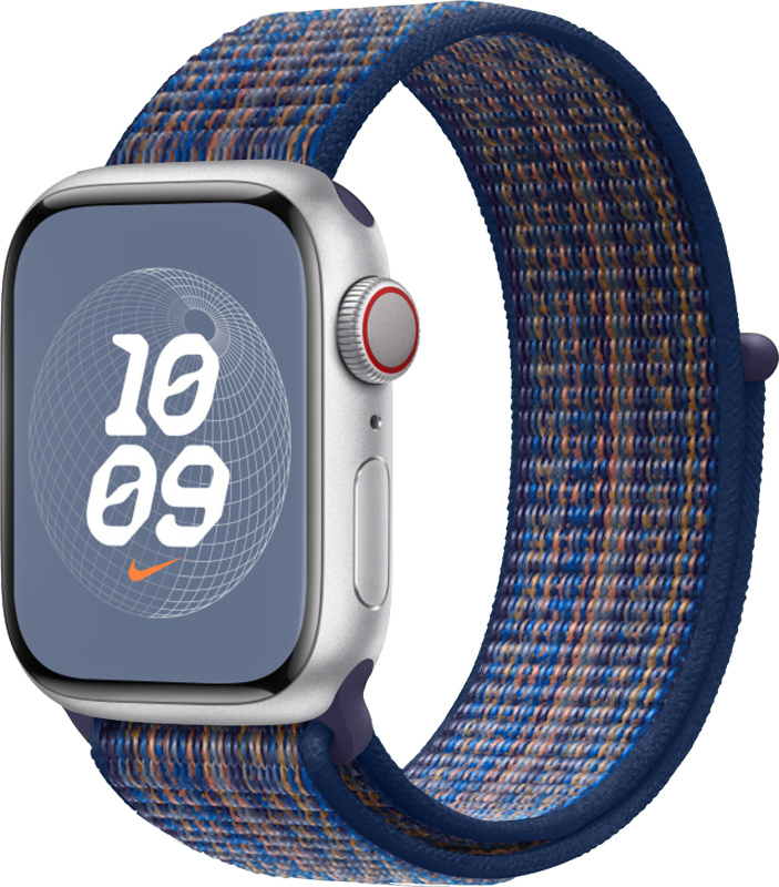 Nylonový řemínek pro Apple Watch 42/44/45/46/49mm Barevná varianta: Oranžovo-safírová