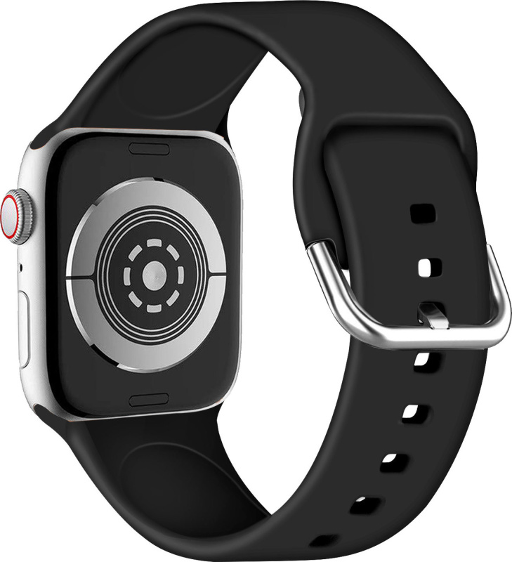 Jednobarevný řemínek s přezkou pro Apple Watch 38/40/41/42(S10)mm Barva náramku: Černá