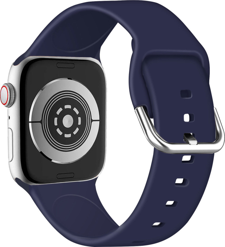 Jednobarevný řemínek s přezkou pro Apple Watch 38/40/41/42(S10)mm Barva náramku: Tmavě modrá