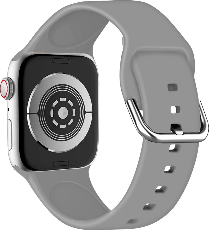 Jednobarevný řemínek s přezkou pro Apple Watch 38/40/41/42(S10)mm Barva náramku: Šedo-hnědá