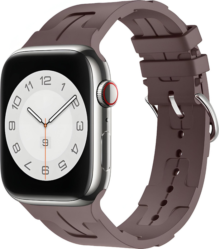 Silikonový řemínek se vzorkem pro Apple Watch 42/44/45/46/49mm Barva náramku: Švestková