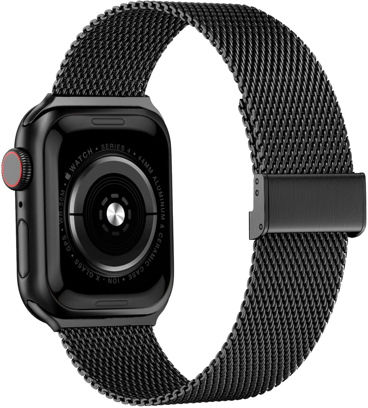 Milánský tah s přezkou pro Apple Watch 38/40/41/42(S10)mm Barevná varianta: Černá
