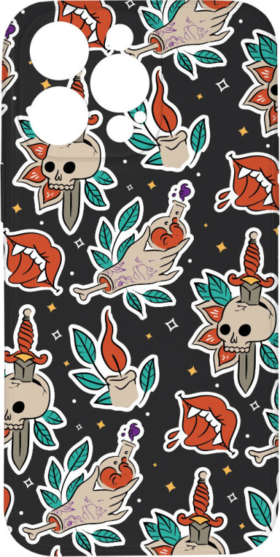 Kryt Samolepky halloween pro iPhone 15 Pro