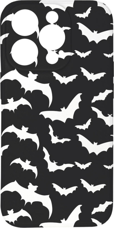 Kryt Netopýři černý pro iPhone 15 Pro