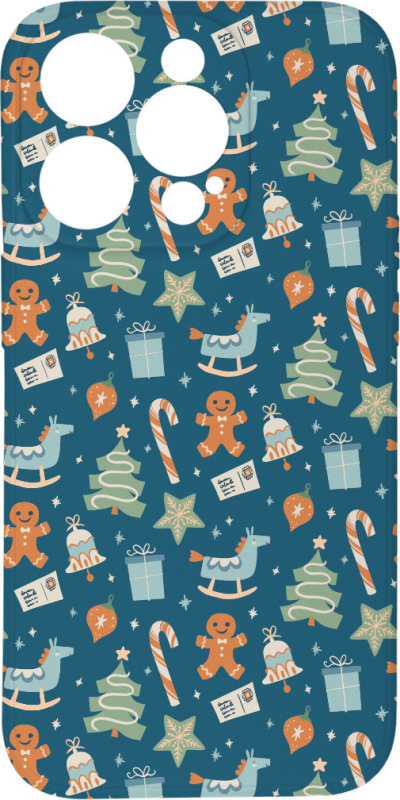 Kryt Vánoční elementy pro iPhone 15 Pro