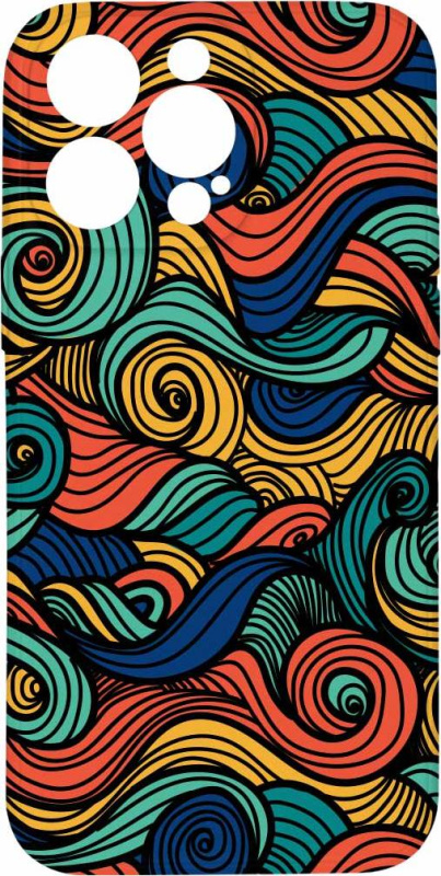 Kryt Barevné vlny pro iPhone 15 Pro Max