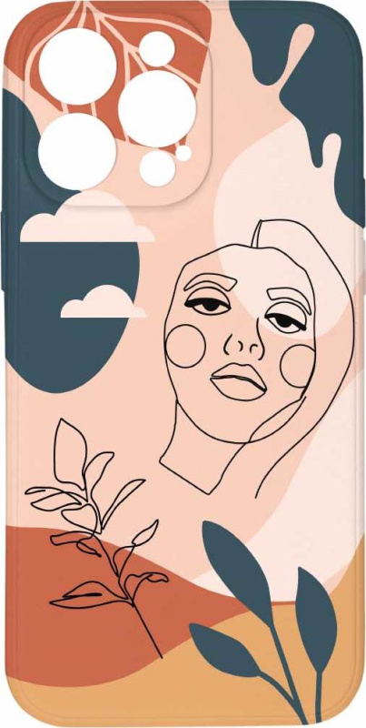 Kryt Dívka v abstrakci pro iPhone 15 Pro Max