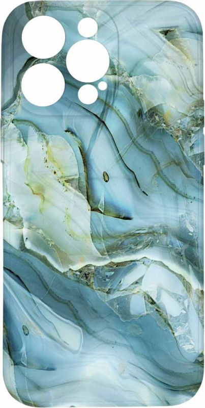 Kryt Modro šedý mramor pro iPhone 15 Pro Max