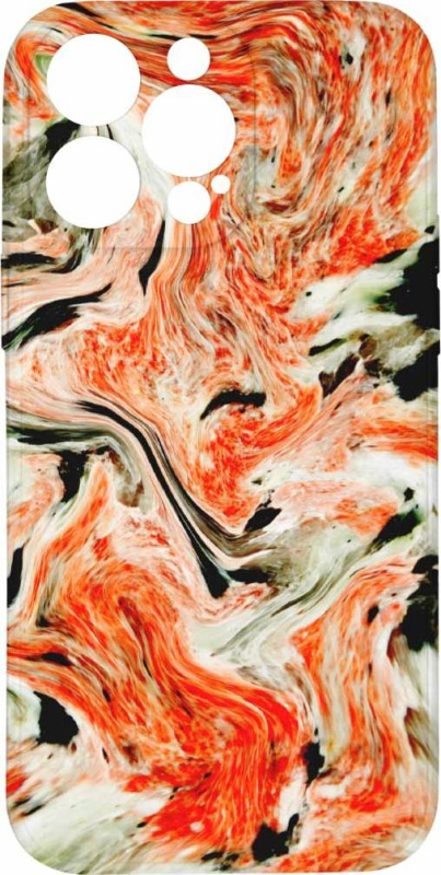 Kryt Oranžový mramor pro iPhone 15 Pro Max