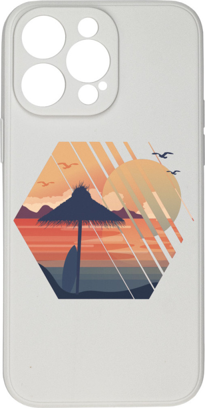 Kryt Západ slunce bílý pro iPhone 15 Pro Max