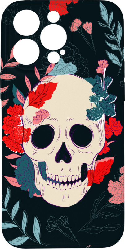 Kryt Lebka s květy pro iPhone 15 Pro Max