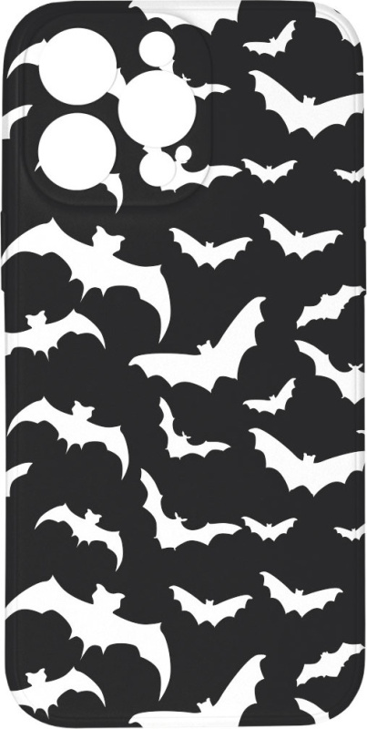 Kryt Netopýři černý pro iPhone 15 Pro Max