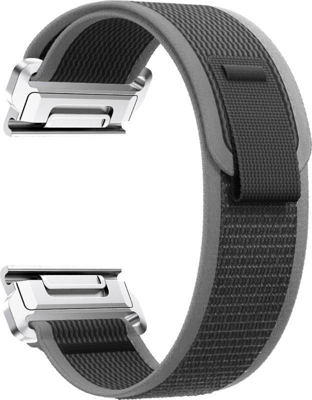 Nylonový řemínek se stahovacím poutkem 22mm Barevná varianta: Černo-Šedý