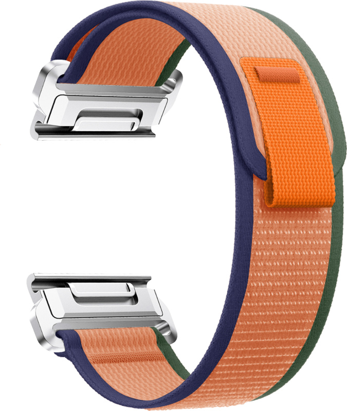 Nylonový řemínek se stahovacím poutkem 22mm Barevná varianta: Zeleno-modro-oranžový